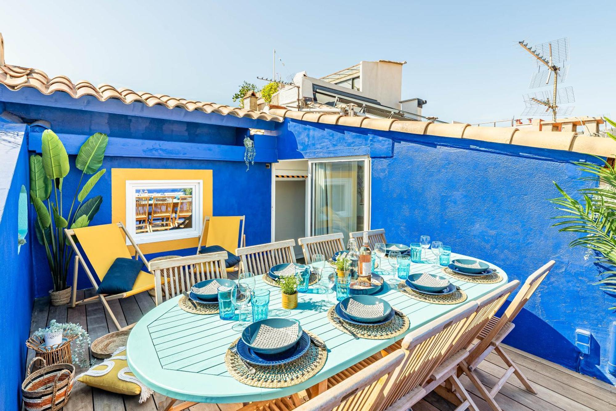 Casa Azul - Magnifique Duplex Coeur Historique 4 Chambres Avec Terrasse Vue Mer La Ciotat Exterior foto